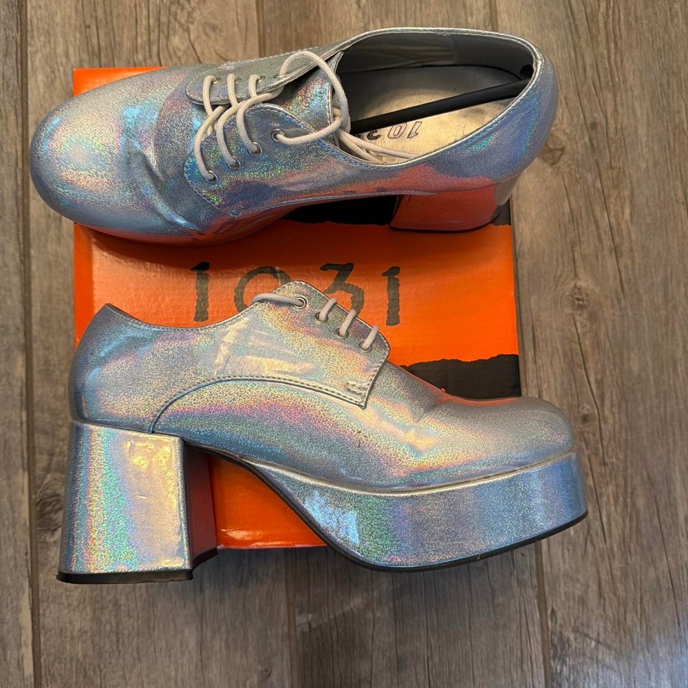 1031 by iridescent platform shoes #platform #iridescent With box'